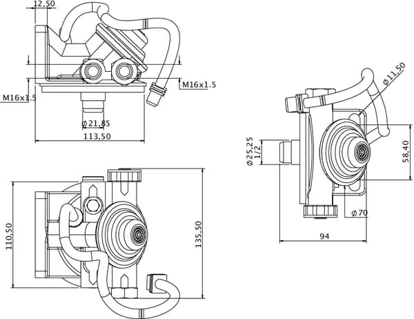 Kramp - 0004771302KR - Kraftstoffpumpe, Geeignet für Volvo mit Heizung