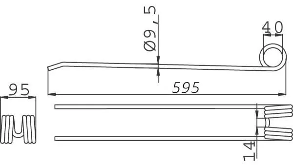 Kramp - 0009557100KR - Federfinger