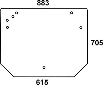 Kramp - 001077190N - Heckscheibe