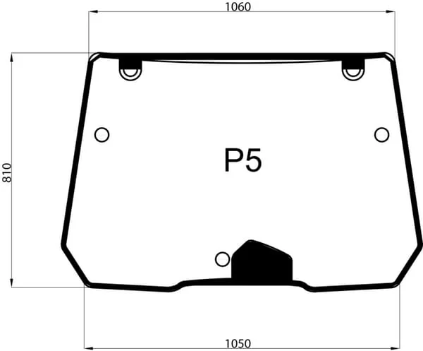 Kramp - 001439670N - Frontscheibe Neigbar