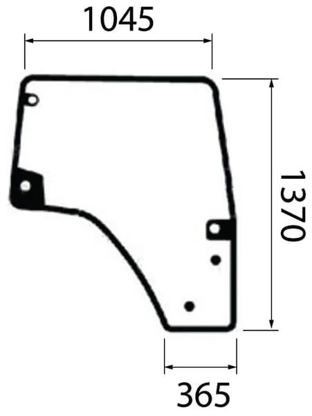 Kramp - 00155532040KR - Tuerscheibe Rechts