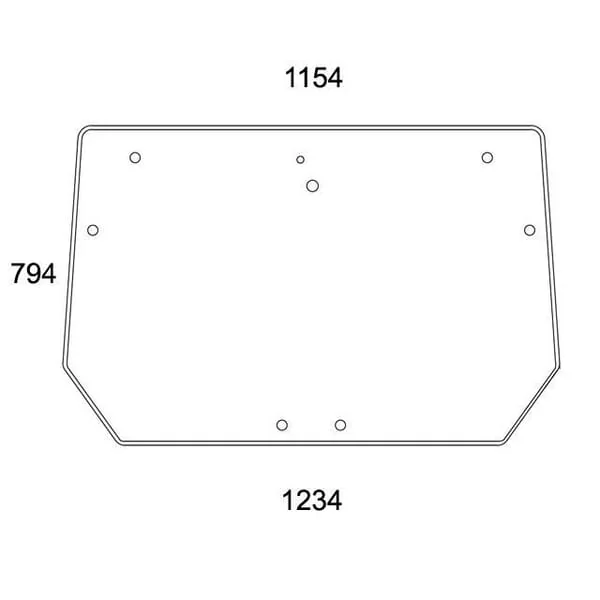 Kramp - 00168502010N - Heckfenster