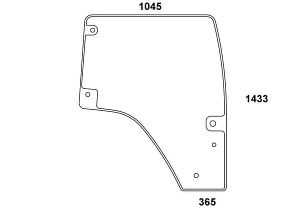 Kramp - 001686820N - Komplette Tuerverglasung