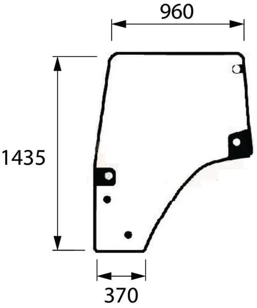 Kramp - 001687430N - Tuerglas
