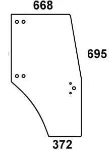 Kramp - 0097701050N - Glas In Der Tuer
