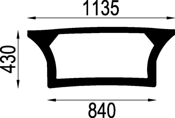 Kramp - 01052100N - Unteres Hinteres Fenster