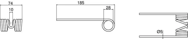 Kramp - 0343580000N - Aufnehmerschiene Welger