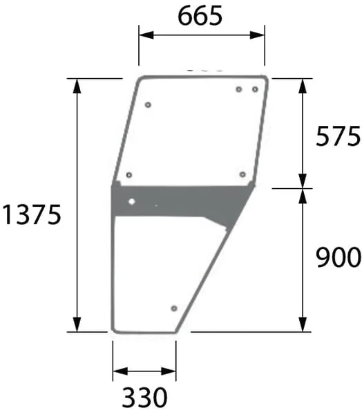 Kramp - 04347340N - Fahrerkabinen-Scheibe