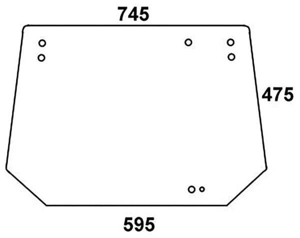 Kramp - 04401521N - Heckscheibe