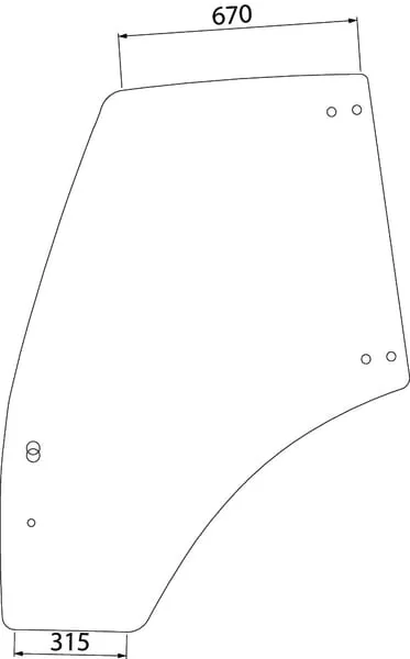 Kramp - 04418951KR - Linke TuerScheibe