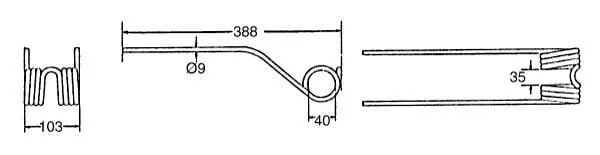 Kramp - 0608770KR - Federfinger Stoll