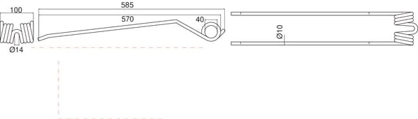 Kramp - 0654340KR - Federfinger Stoll