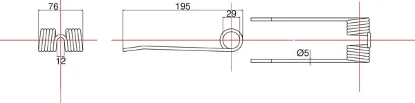 Kramp - 06715303N - Pick-Up-Tine Mengele