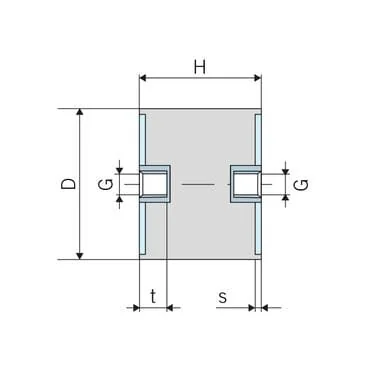 Kramp - 10075C55 - Schwingungsdaempfer Typ C