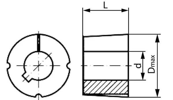 Kramp - 10089TL - Taperlock-Buchse 9 mm