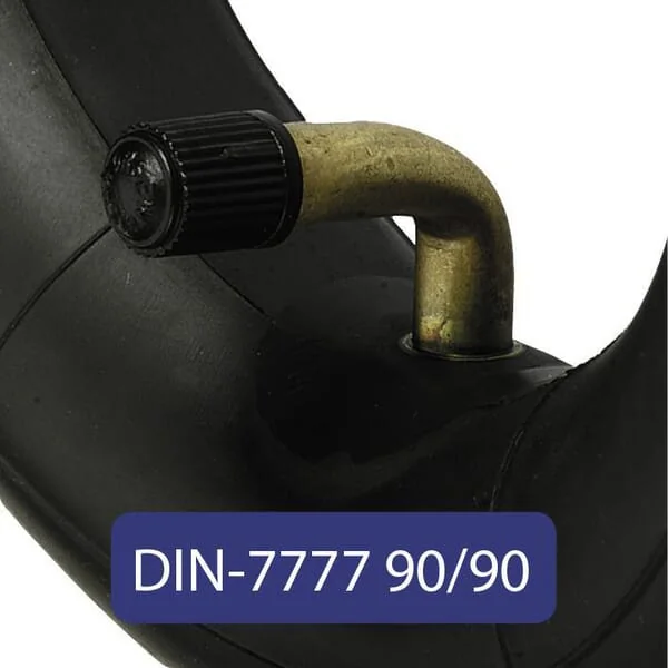Kramp - 114004DIN77779090 - Luftventil fuer Felge Durchmesser 4, 11x4.00-4, Abgewinkeltes Ventil 90°, 90° zum Schlauch, Kramp