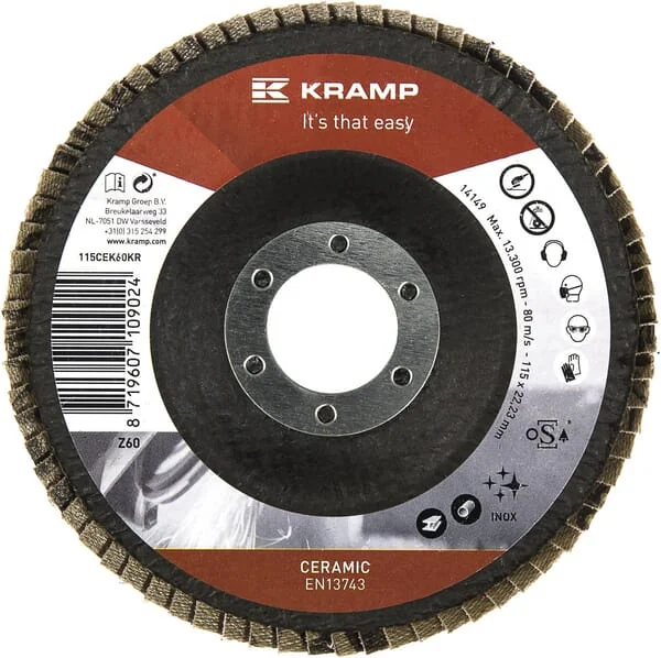 Kramp - 115CEK60KR - Keramischer Klappenstirnscheibe 115 mm K60