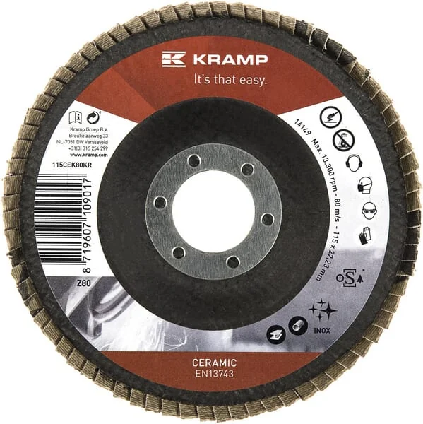 Kramp - 115CEK80KR - Keramischer Klappenstirnscheibe 115 mm K80