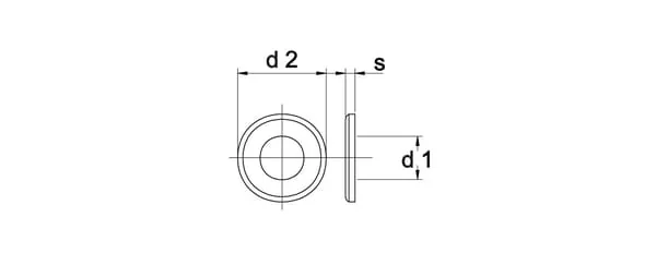 Kramp - 125B10 - Unterlegscheibe m10x20x2 mm, Stahl Verzinkt DIN 125B Kramp