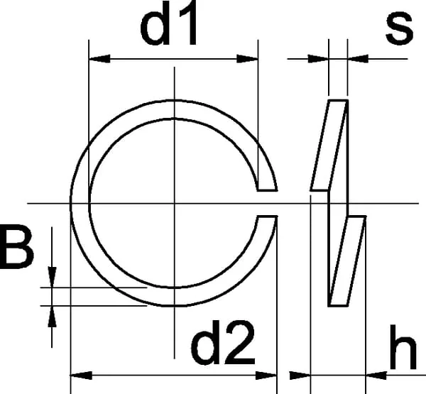 Kramp - 127B22RVSA4P001 - Federring M22x35,9x4mm Edelstahl A4 DIN 127B Kramp