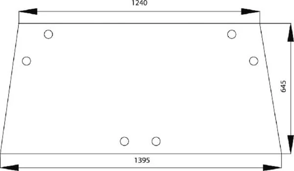 Kramp - 1332383C1N - Heckfenster Oben