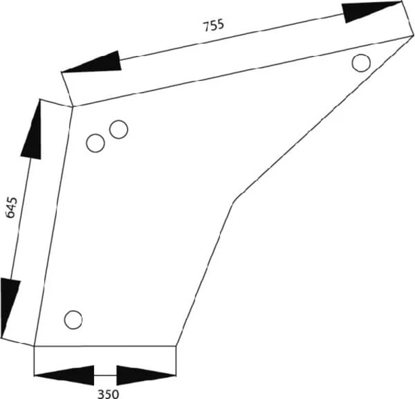 Kramp - 1332486C1N - Tuerglas Unten