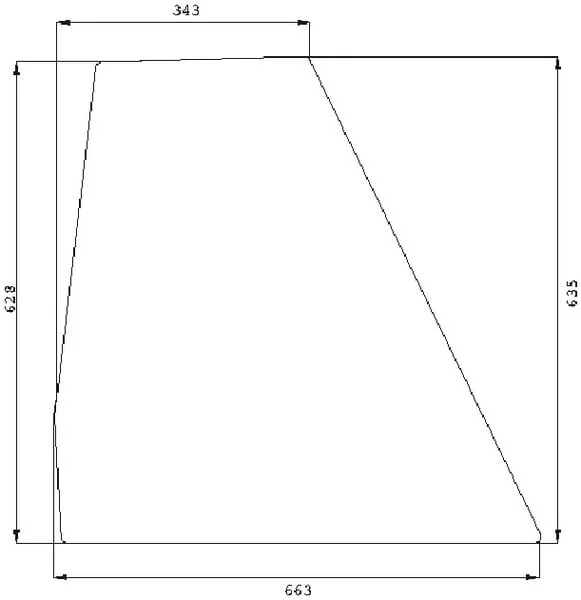 Kramp - 134171104N - Tuerglas Unten