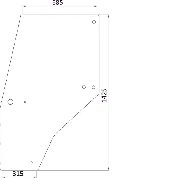 Kramp - 144950A1KR - Tuerglas
