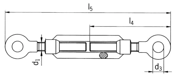 Kramp - 148030GG - Schraubenschloss 30mm Oese/Oese