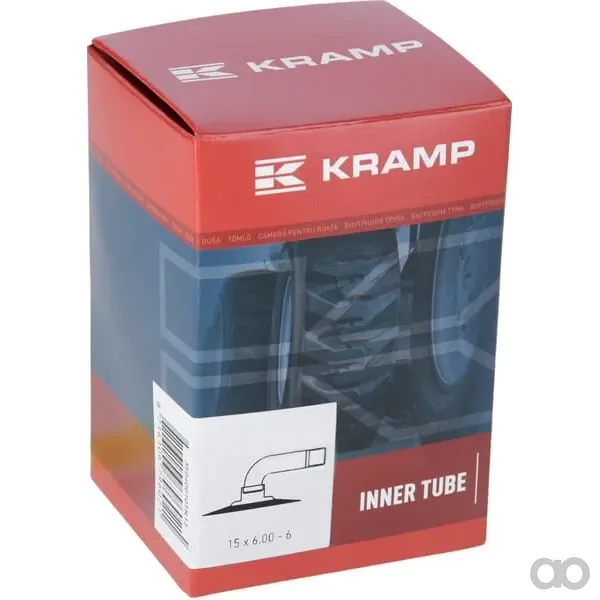 Kramp - 156006TR87 - Schlauch Fuer Felge Diameter 6", 15x6.00-6, Abgewinkeltes Ventil 90° TR87