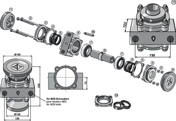 Kramp - 17100042A - Innenflansch Diameter 138