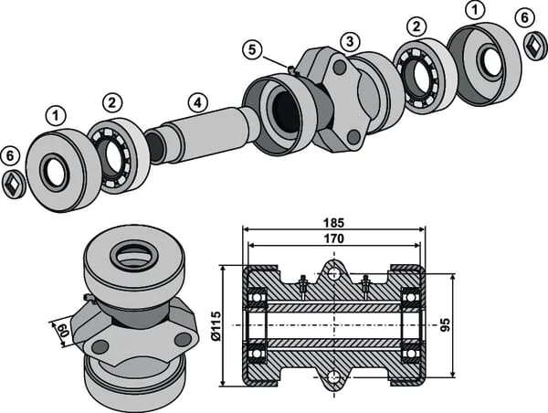 Kramp - 1710OJM02 - Lageraußenring