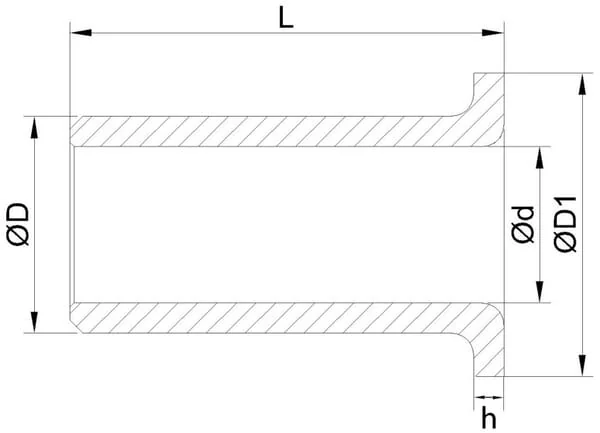 Kramp - 172A101512 - Bohrbuchse mit Kragen 10x15x12