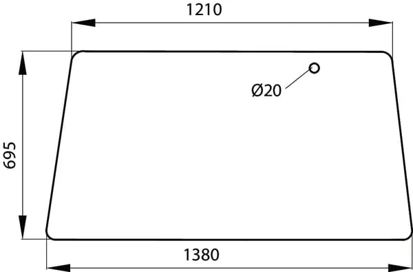 Kramp - 178810051110N - Heckfenster Obere
