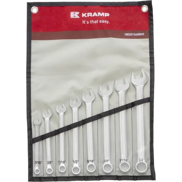 Kramp - 1802015408KR - Kombinationsschlüssel-Set, 8-Teilig