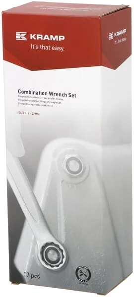 Kramp - 1802025417KR - Kombinationsschlüssel-Set, 17-teilig
