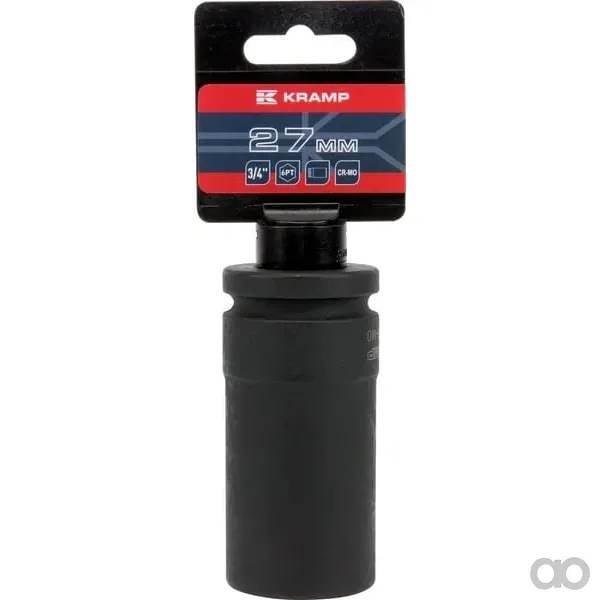 Kramp - 1803546627KR - Schlagnuss-Steckschluessel Lang 3/4" 27 mm
