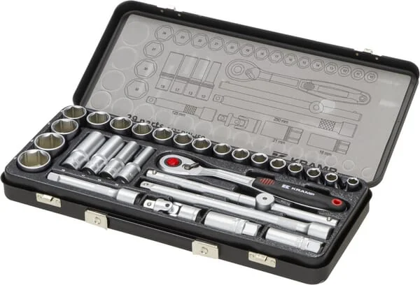 Kramp - 180429200KR - Steckschlüsselsatz 1/2", 29-teilig