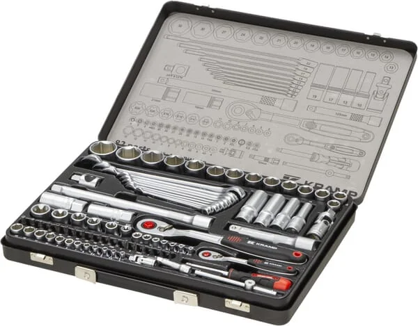 Kramp - 180482420KR - Kombinierter Steckschlüsselsatz 1/4" 1/2", 82-teilig