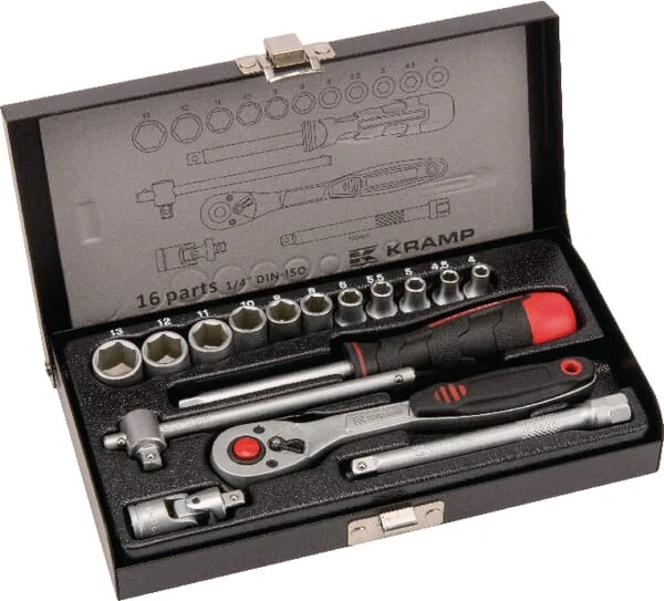 Kramp - 1804922016KR - Steckschlüsselsatz 1/4" 16-teilig