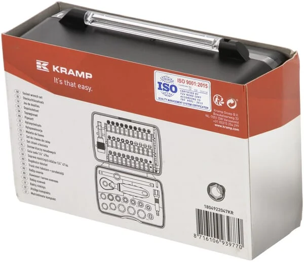 Kramp - 1804922047KR - Steckschlüsselsatz Mini 1/4" 47-teilig