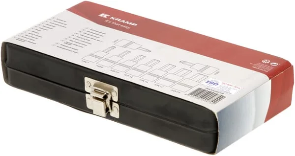 Kramp - 18049240092KR - 1/2" Sechskant-Steckschlüsselsatz, 9-teilig, metrisch