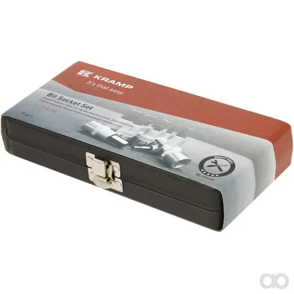 Kramp - 18049240093KR - Sechskant-Steckschluesselsatz 1/2", 9-Teilig, Handbetrieb