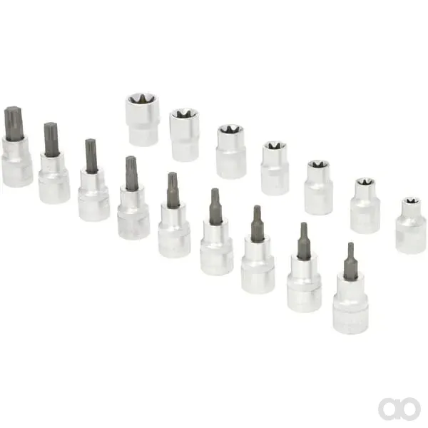Kramp - 1804924016KR - Torx-Steckschluesselsatz 1/2", 16-Teilig
