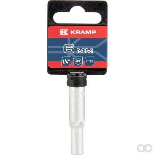 Kramp - 18060063060KR - Langer Vierkantantrieb 1/4" Sechskant 6 mm