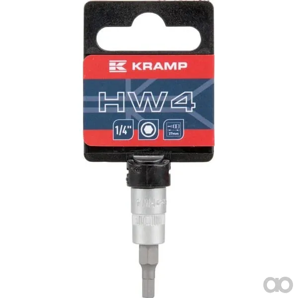 Kramp - 18060065004KR - Steckschluessel-Einsatz 1/4" Sechskant 4 mm