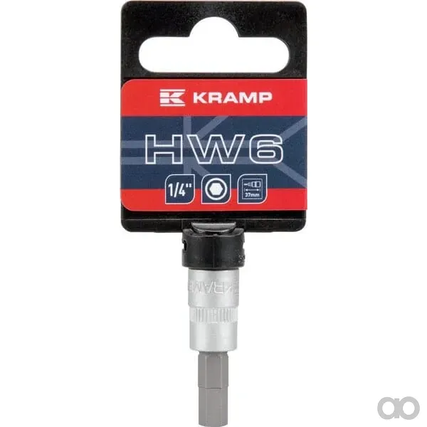 Kramp - 18060065006KR - Steckschluessel-Einsatz 1/4" Sechskant 6 mm