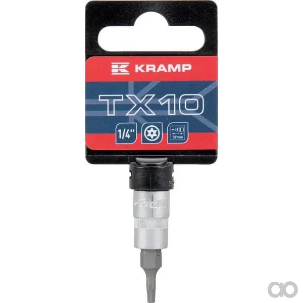 Kramp - 18060066010KR - Steckschluesselseinsatz 1/4" Torx TX 10