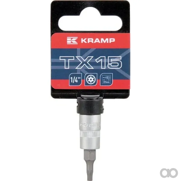Kramp - 18060066015KR - Steckschluesselseinsatz 1/4" Torx TX 15