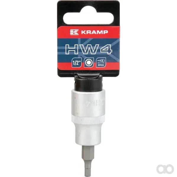 Kramp - 18060135004KR - Steckschlüssel-Einsatz 1/2" Sechskant 4mm